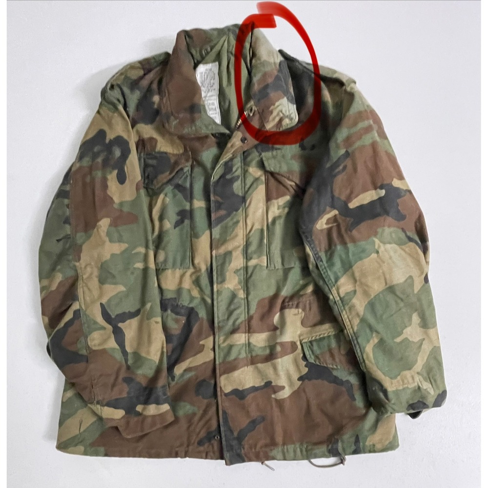 Vintage US Military M65 Jacket Woodland Camo Small Short 1983 So-Sew Styles - Picture 8 of 10